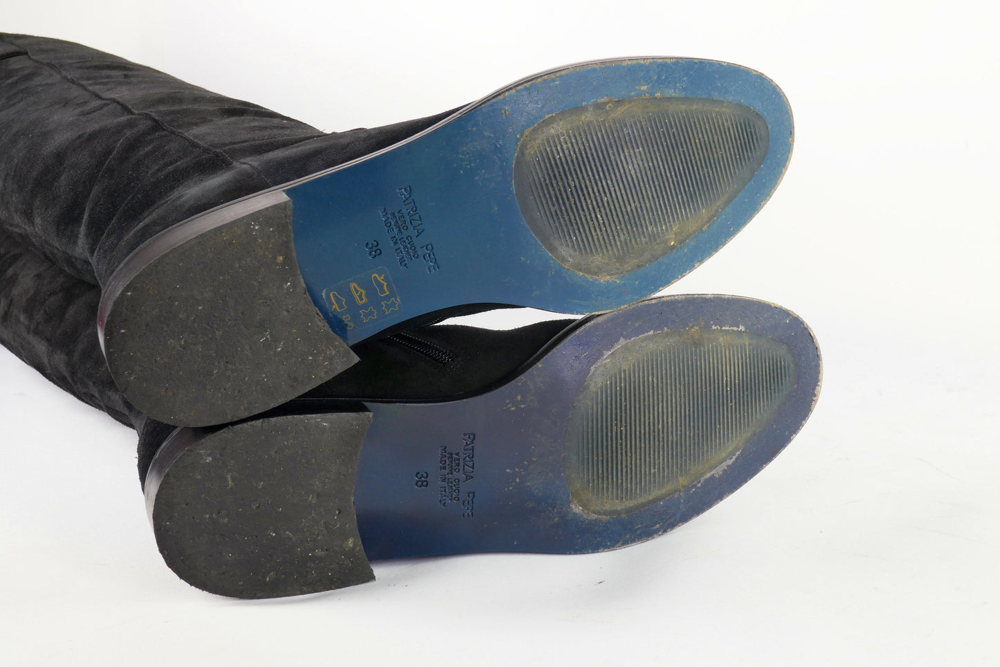 BUUTS Patrizia Pepe Overknees Wildleder schwarz 223007-10