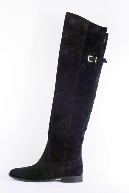 BUUTS Patrizia Pepe Overknees Wildleder schwarz 223007-1