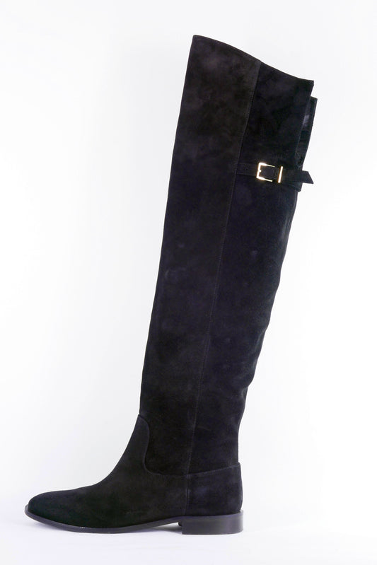 BUUTS Patrizia Pepe Overknees Wildleder schwarz 223007-1