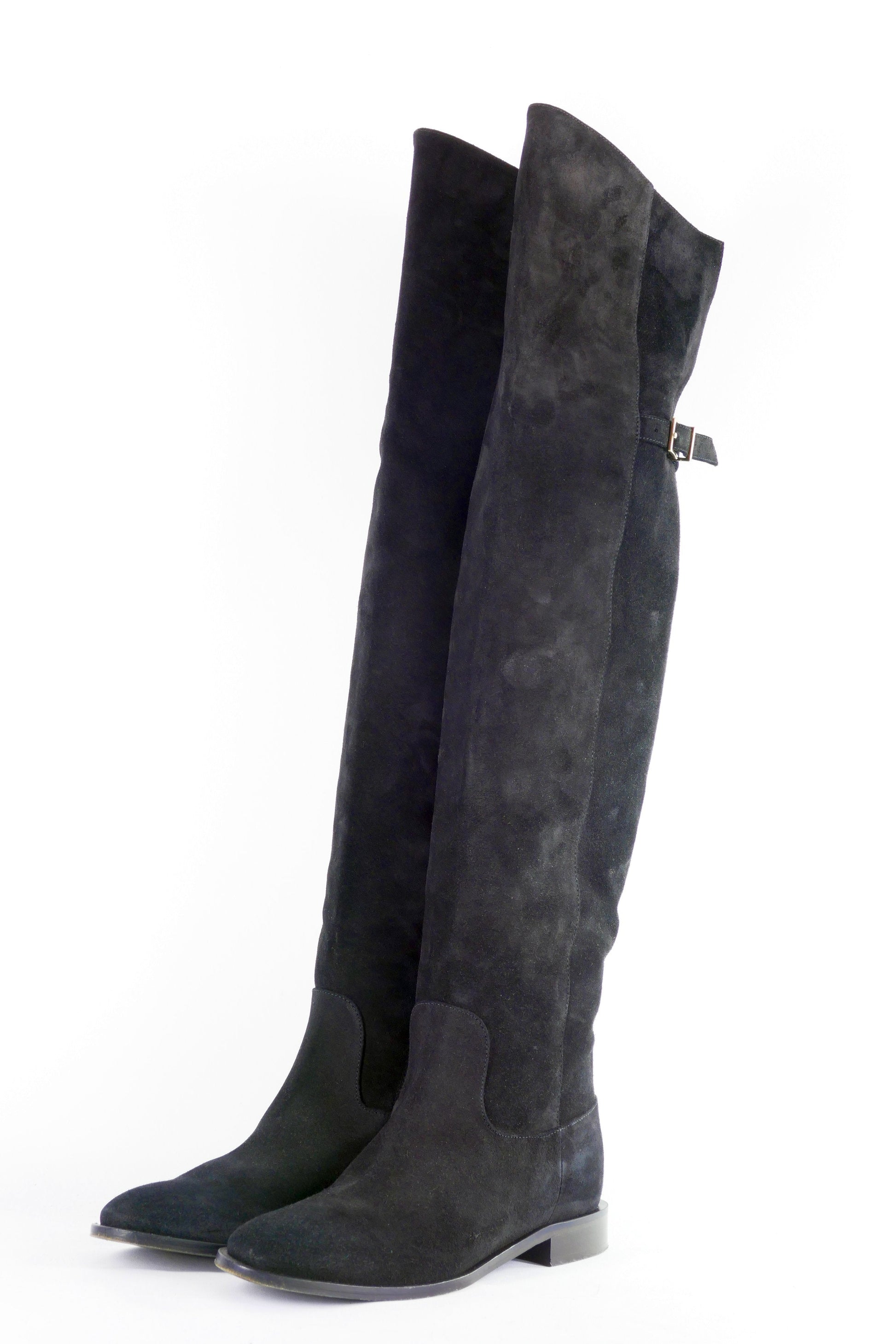 BUUTS Patrizia Pepe Overknees Wildleder schwarz 223007-2