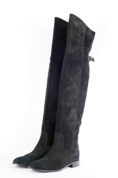 BUUTS Patrizia Pepe Overknees Wildleder schwarz 223007-2