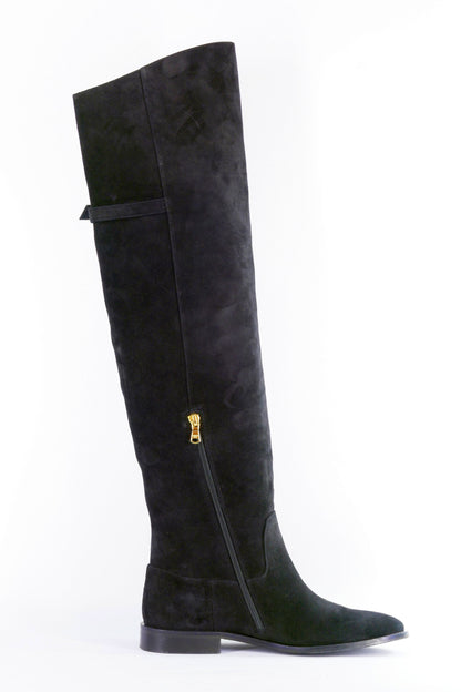 BUUTS Patrizia Pepe Overknees Wildleder schwarz 223007-3