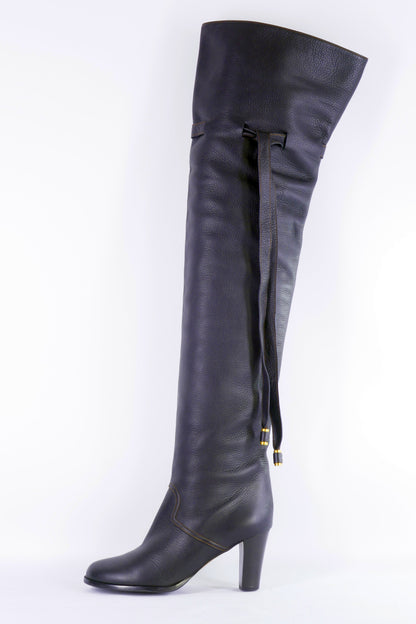 BUUTS Chloé Overknees Leder schwarz 223008-1