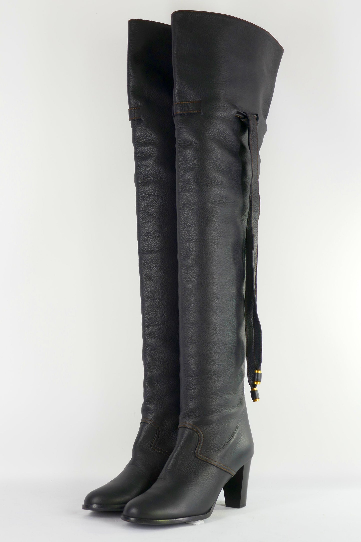 BUUTS Chloé Overknees Leder schwarz 223008-2