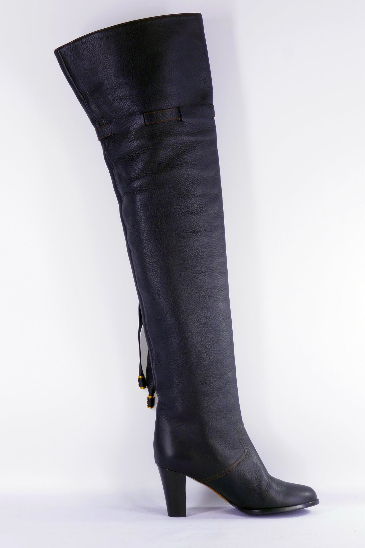 BUUTS Chloé Overknees Leder schwarz 223008-3