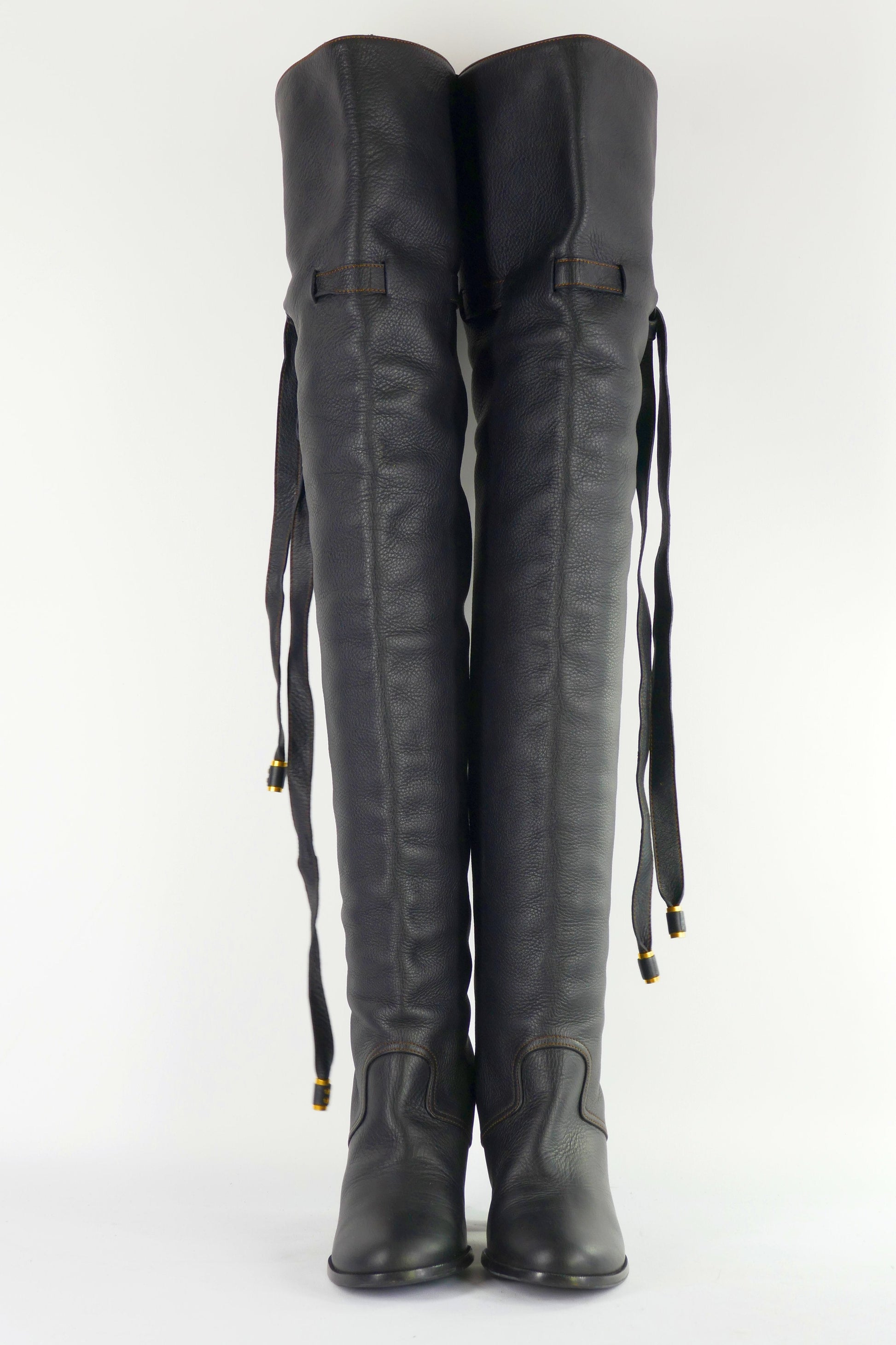 BUUTS Chloé Overknees Leder schwarz 223008-5