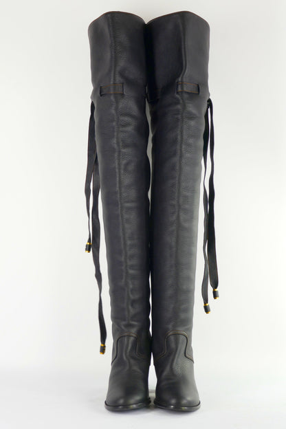 BUUTS Chloé Overknees Leder schwarz 223008-5