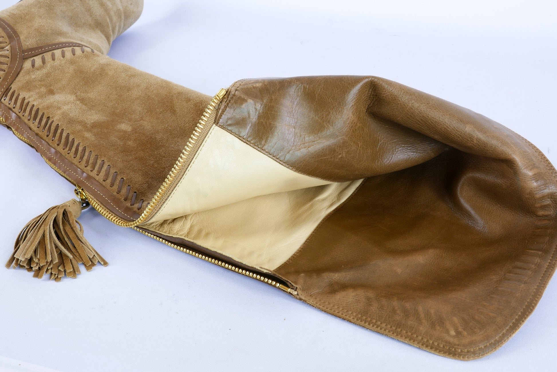 BUUTS Jimmy Choo Overknees Wildleder camel 223009-10