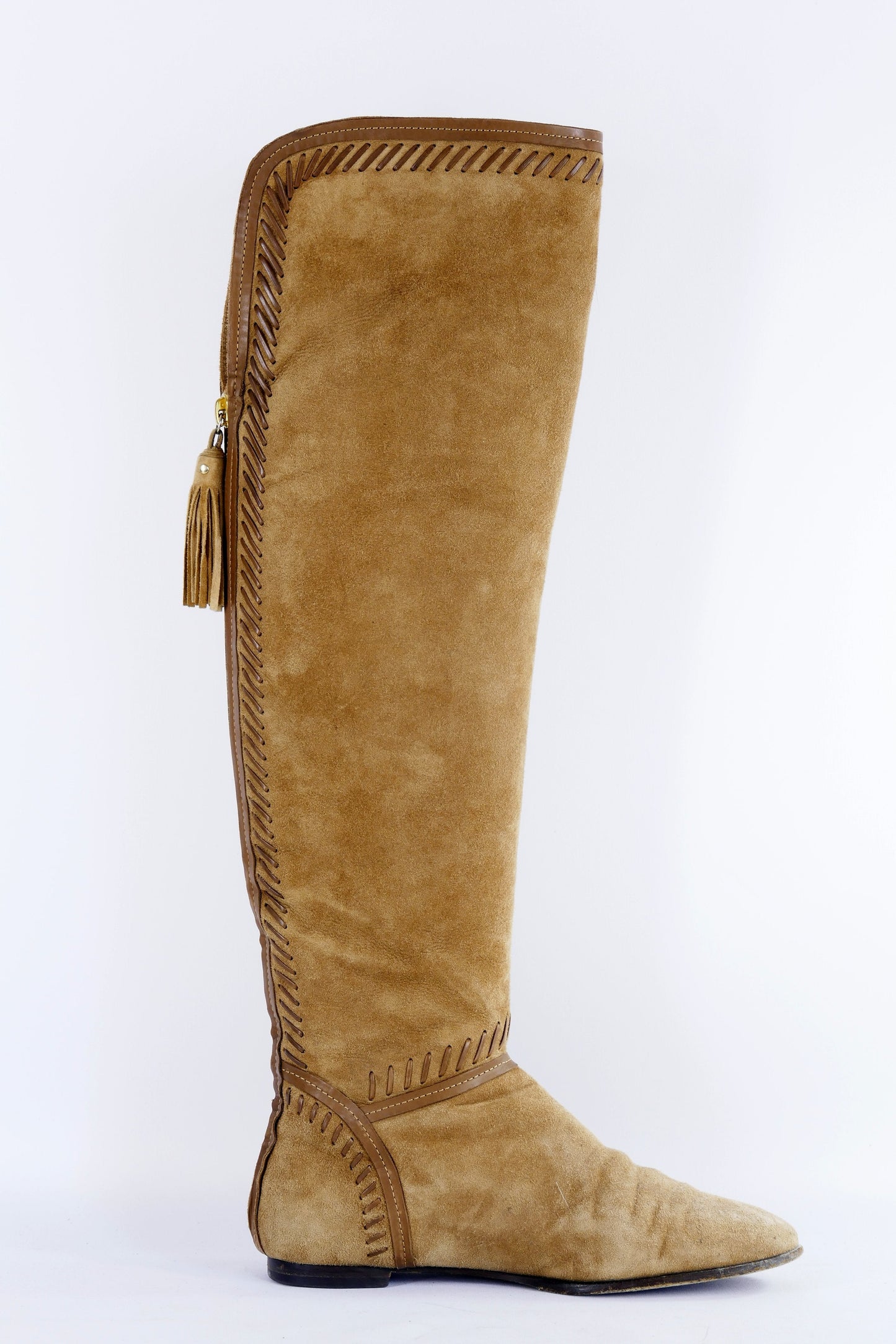 BUUTS Jimmy Choo Overknees Wildleder camel 223009-3