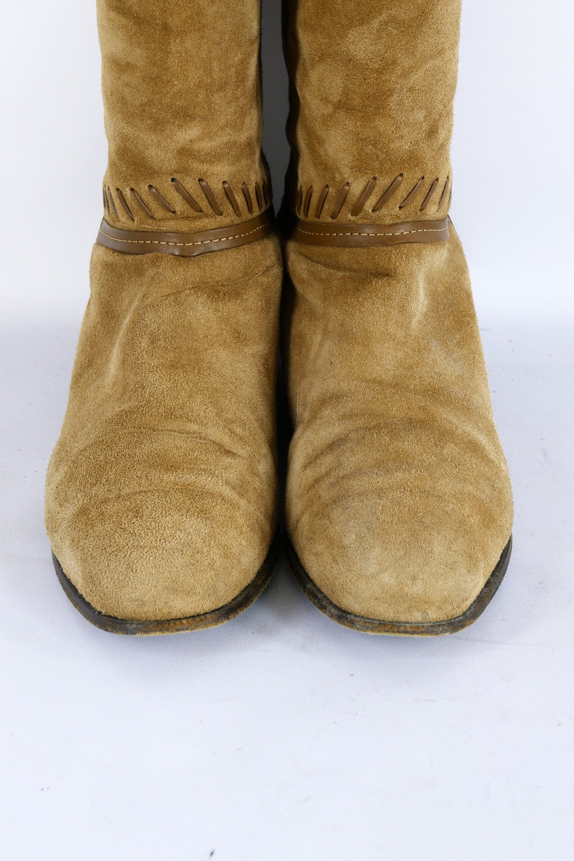 BUUTS Jimmy Choo Overknees Wildleder camel 223009-8