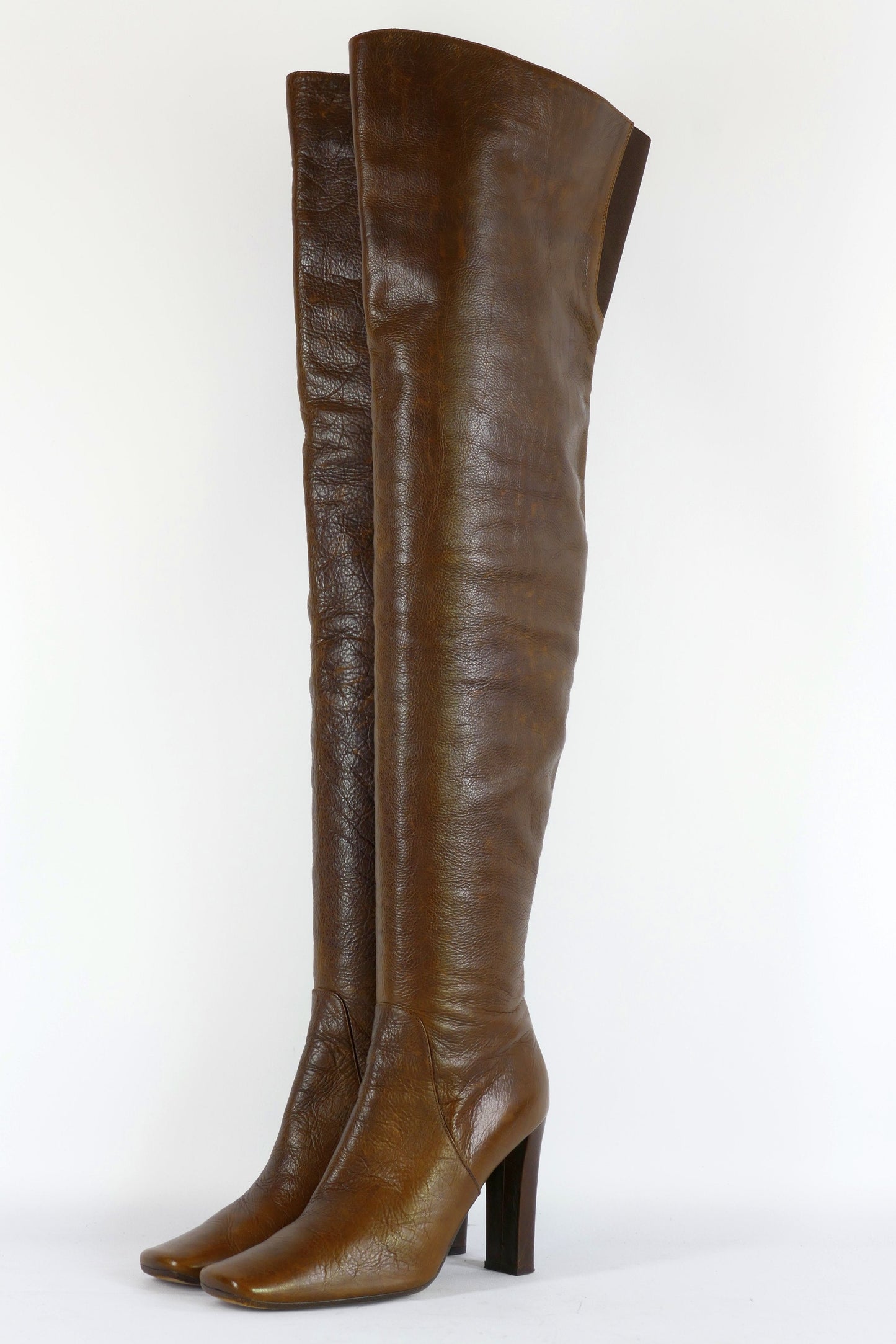 BUUTS Marni Overknees Leder mittelbraun 223011-2