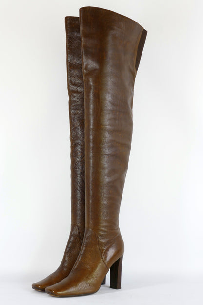 BUUTS Marni Overknees Leder mittelbraun 223011-2