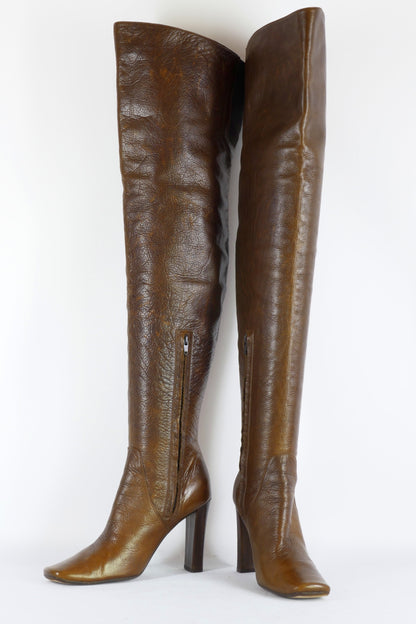 BUUTS Marni Overknees Leder mittelbraun 223011-4