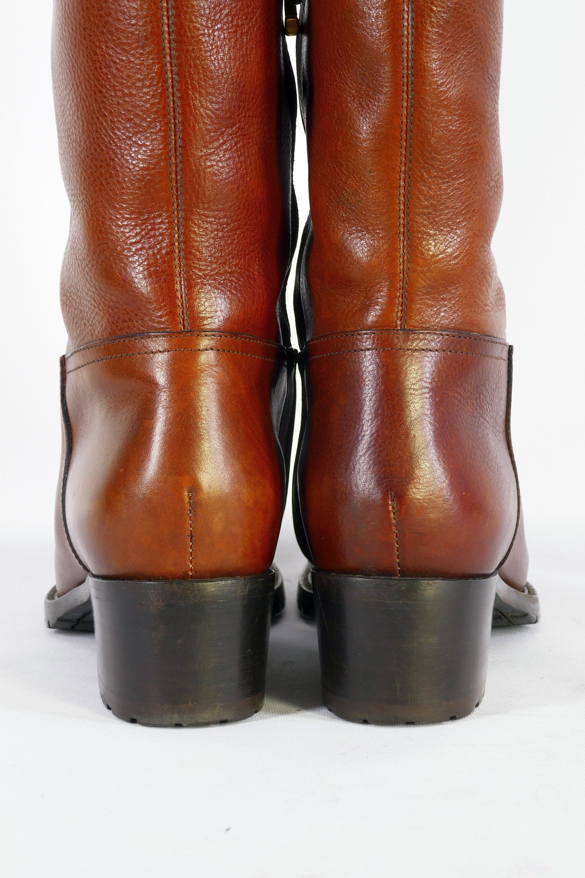 BUUTS Ralph Lauren Collection Hohe Stiefel Leder mittelbraun 223012-8