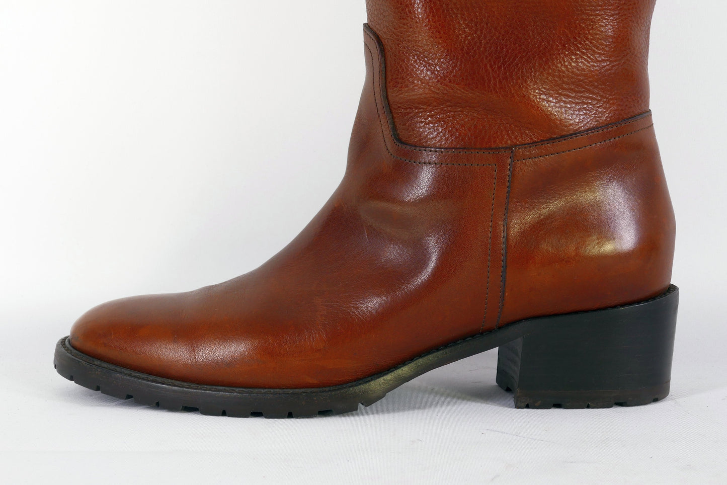 BUUTS Ralph Lauren Collection Hohe Stiefel Leder mittelbraun 223012-9