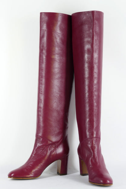 BUUTS L'Autre Chose Hohe Stiefel Leder bordeaux 223013-4