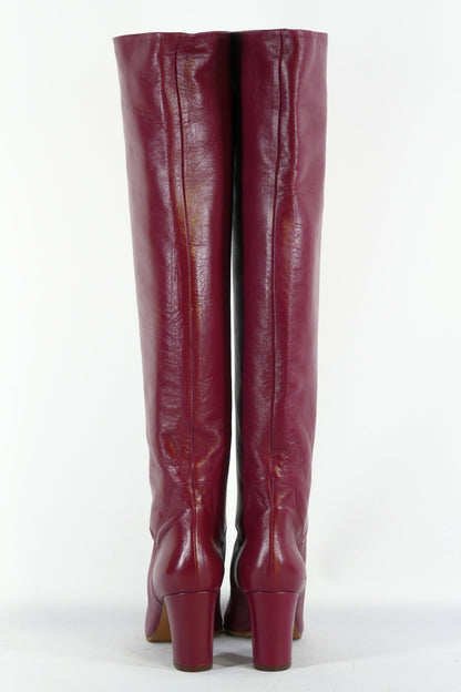 BUUTS L'Autre Chose Hohe Stiefel Leder bordeaux 223013-6