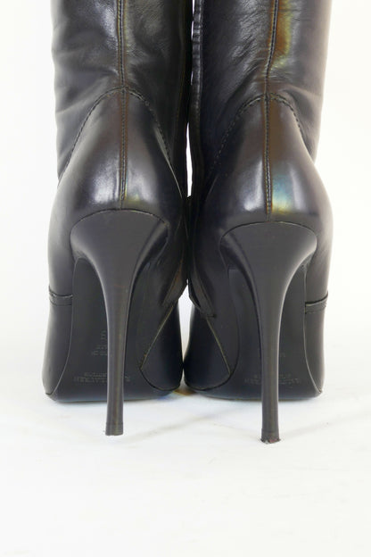 BUUTS Ralph Lauren Collection Overknees Leder schwarz 223015-7