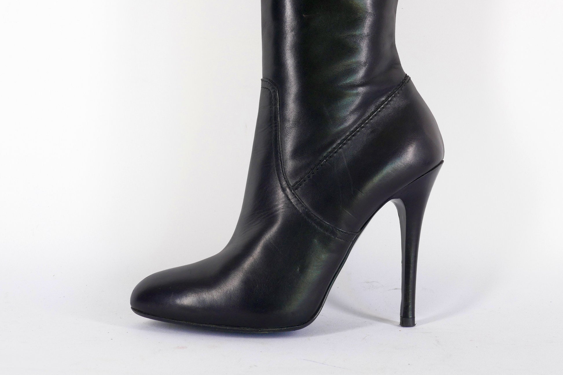 BUUTS Ralph Lauren Collection Overknees Leder schwarz 223015-9