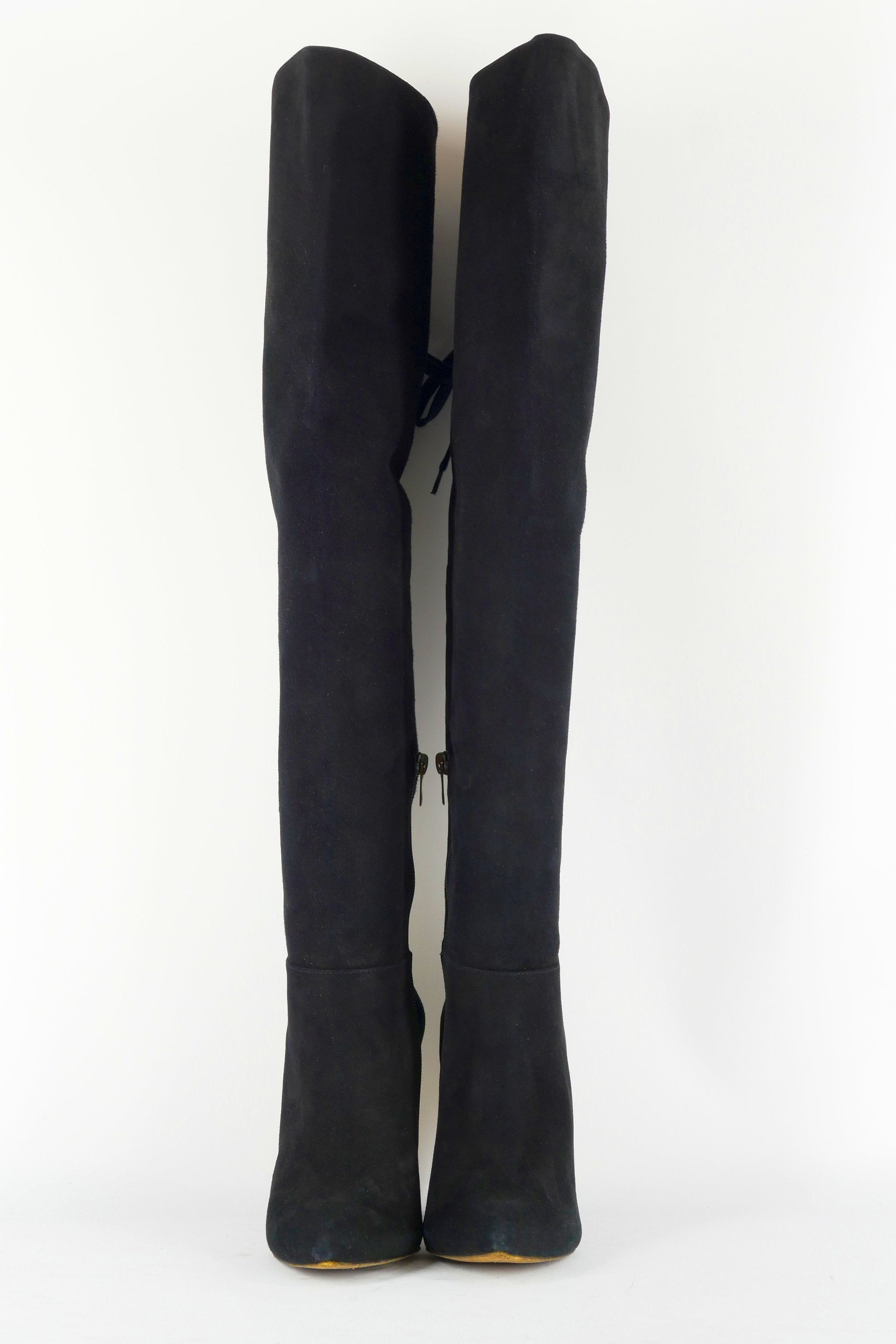 BUUTS Pura Lopez Hohe Stiefel Wildleder schwarz 223017-5