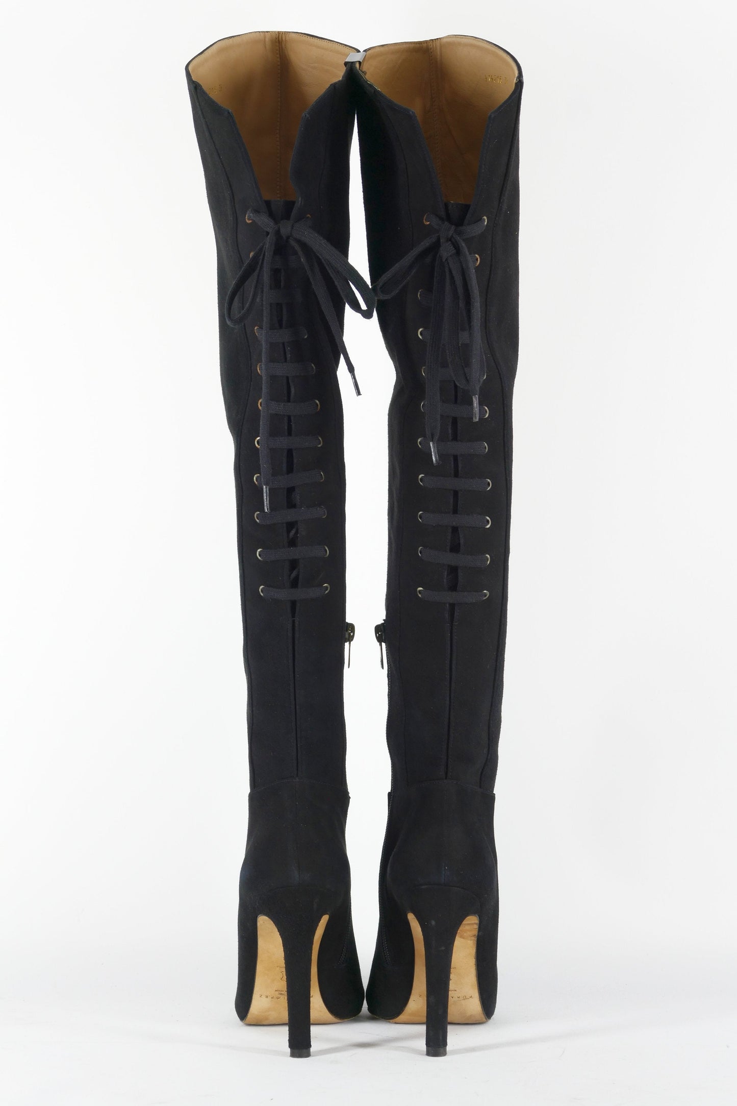 BUUTS Pura Lopez Hohe Stiefel Wildleder schwarz 223017-6