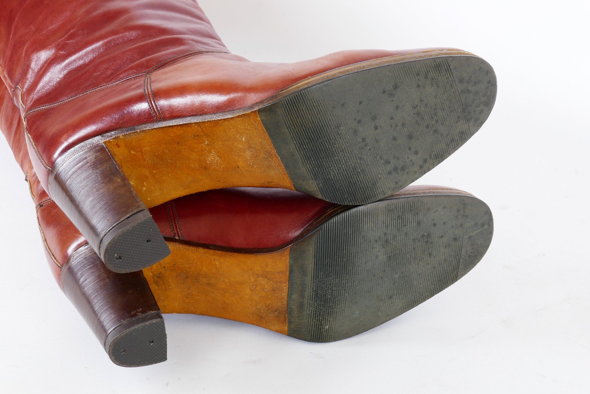 BUUTS Lady Bummel Vintage-Stiefel Leder bordeaux 223018-10