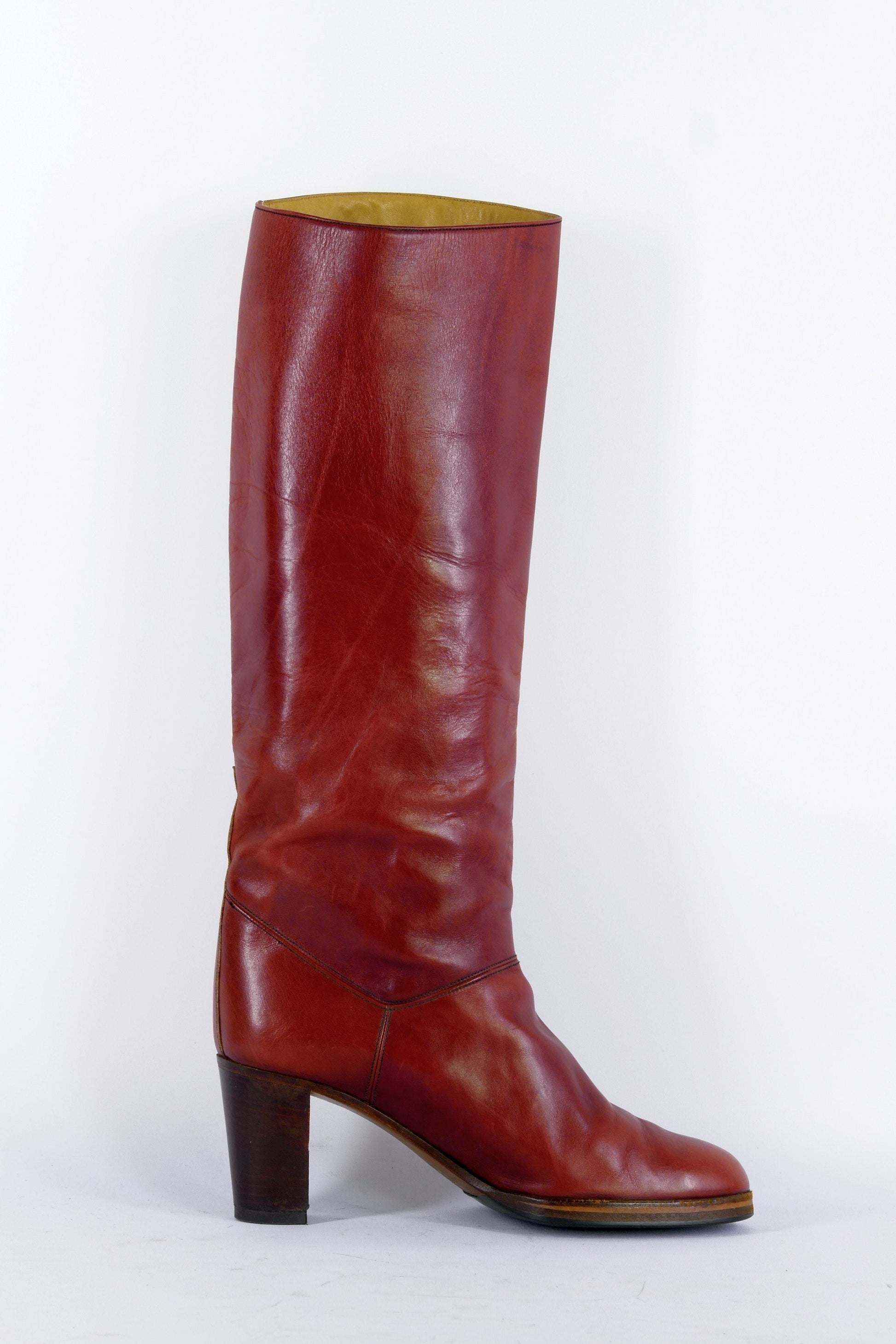 BUUTS Lady Bummel Vintage-Stiefel Leder bordeaux 223018-3