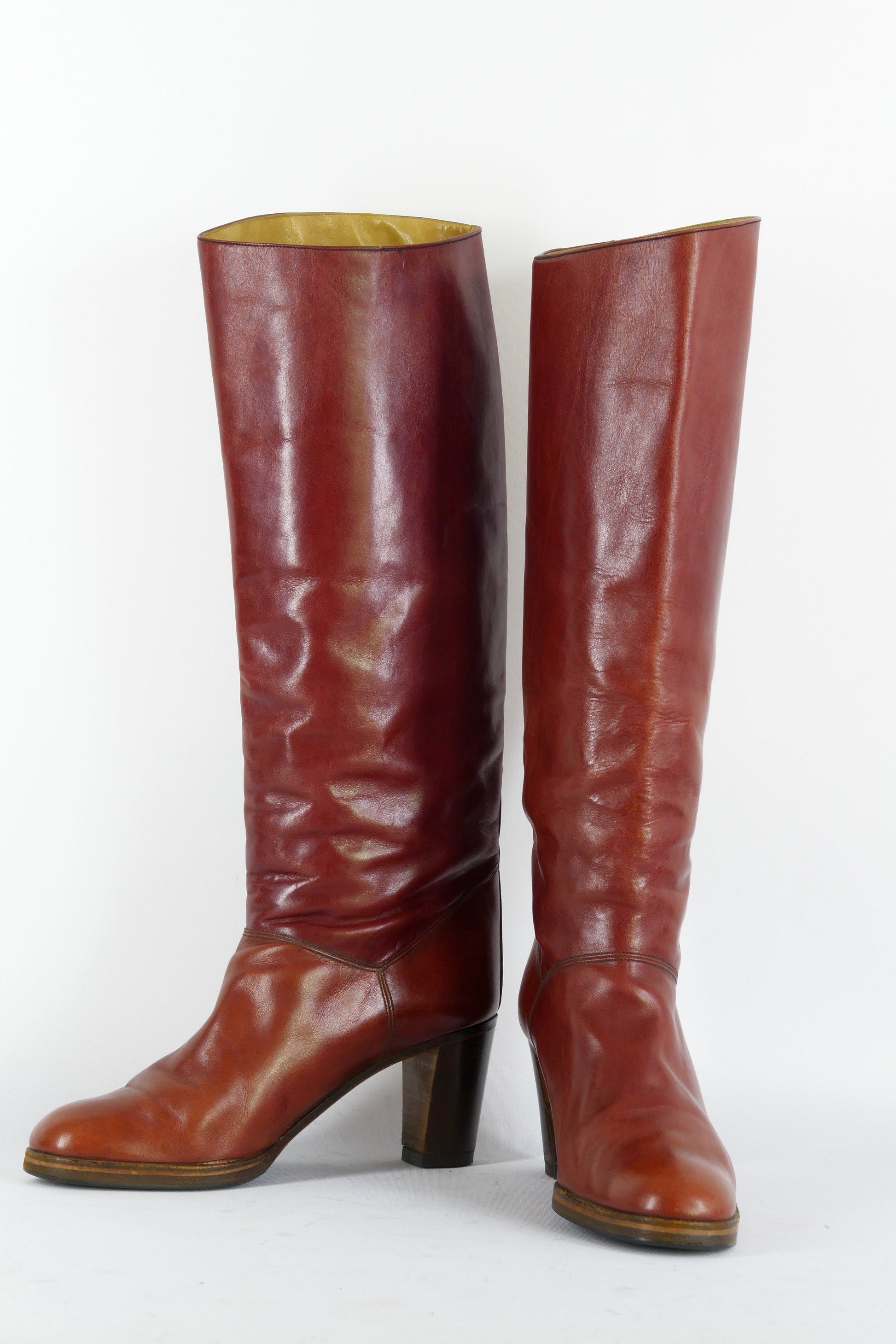 BUUTS Lady Bummel Vintage-Stiefel Leder bordeaux 223018-4