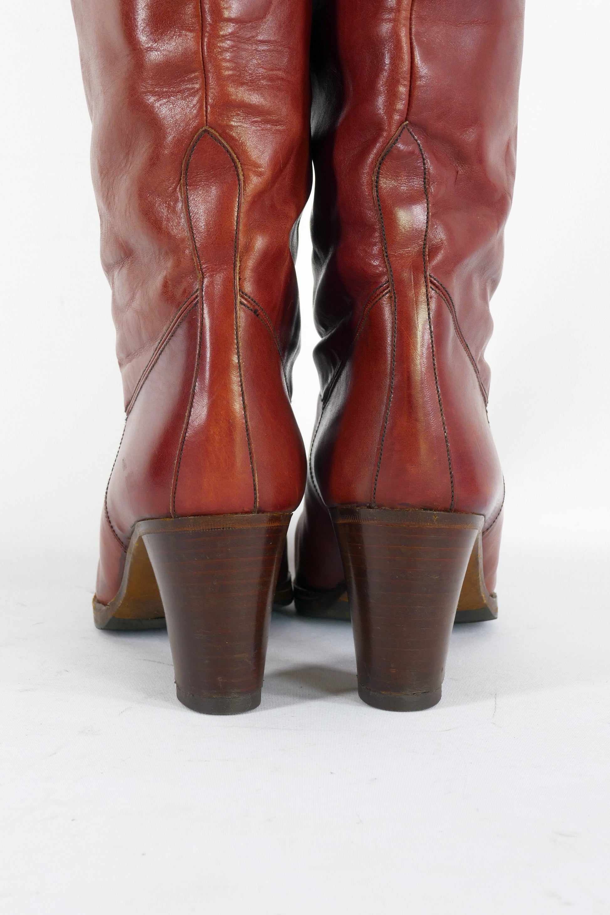 BUUTS Lady Bummel Vintage-Stiefel Leder bordeaux 223018-7