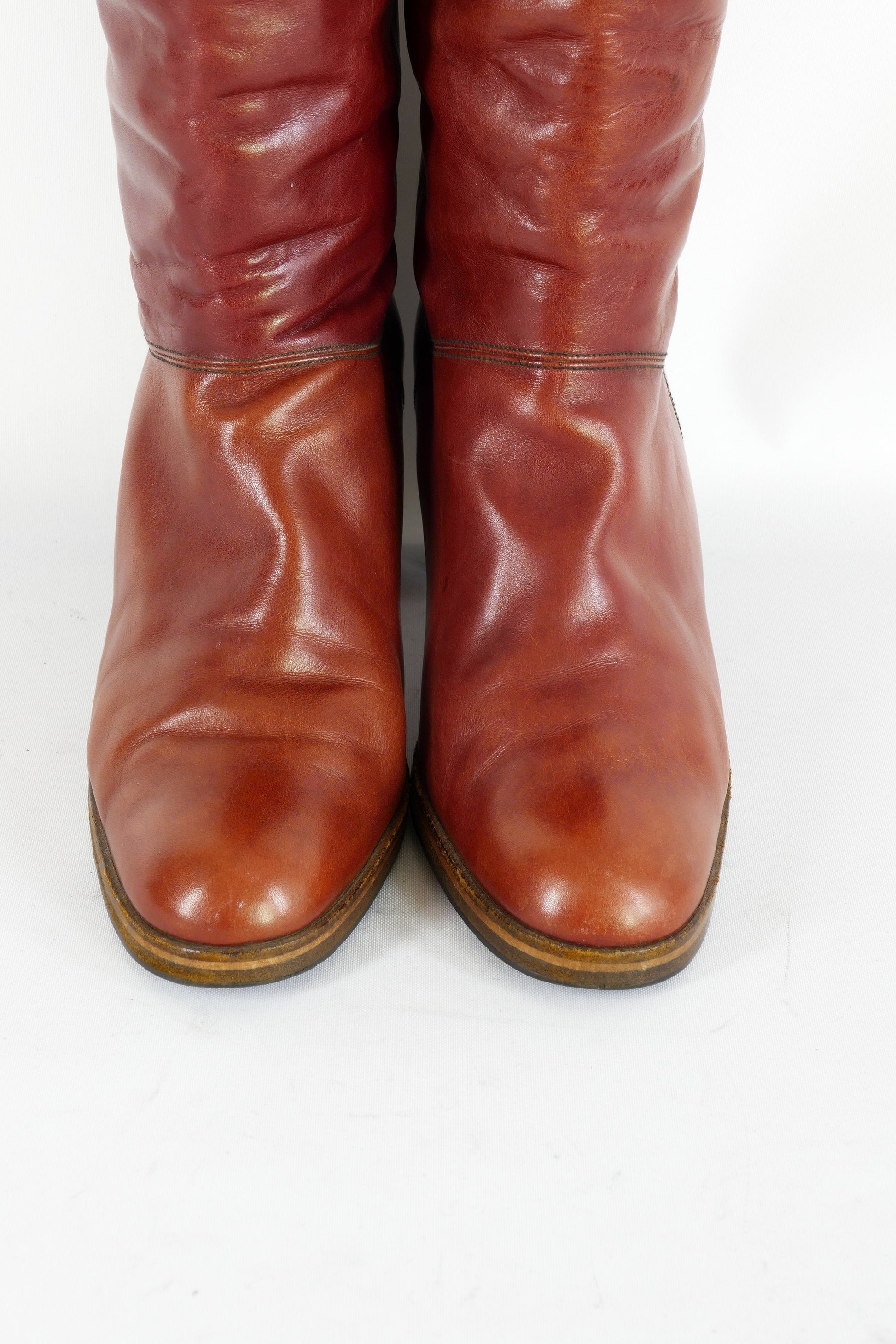 BUUTS Lady Bummel Vintage-Stiefel Leder bordeaux 223018-8