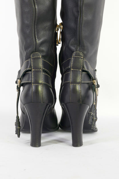 BUUTS Bally Stiefel Leder schwarz 223019-7