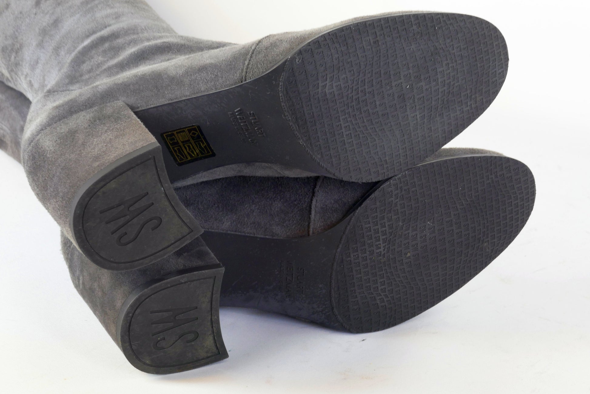 BUUTS Stuart Weitzmann Overknees Wildleder anthrazit 223021-10