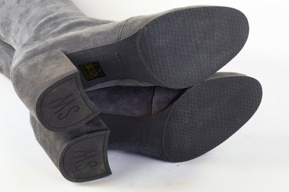 BUUTS Stuart Weitzmann Overknees Wildleder anthrazit 223021-10