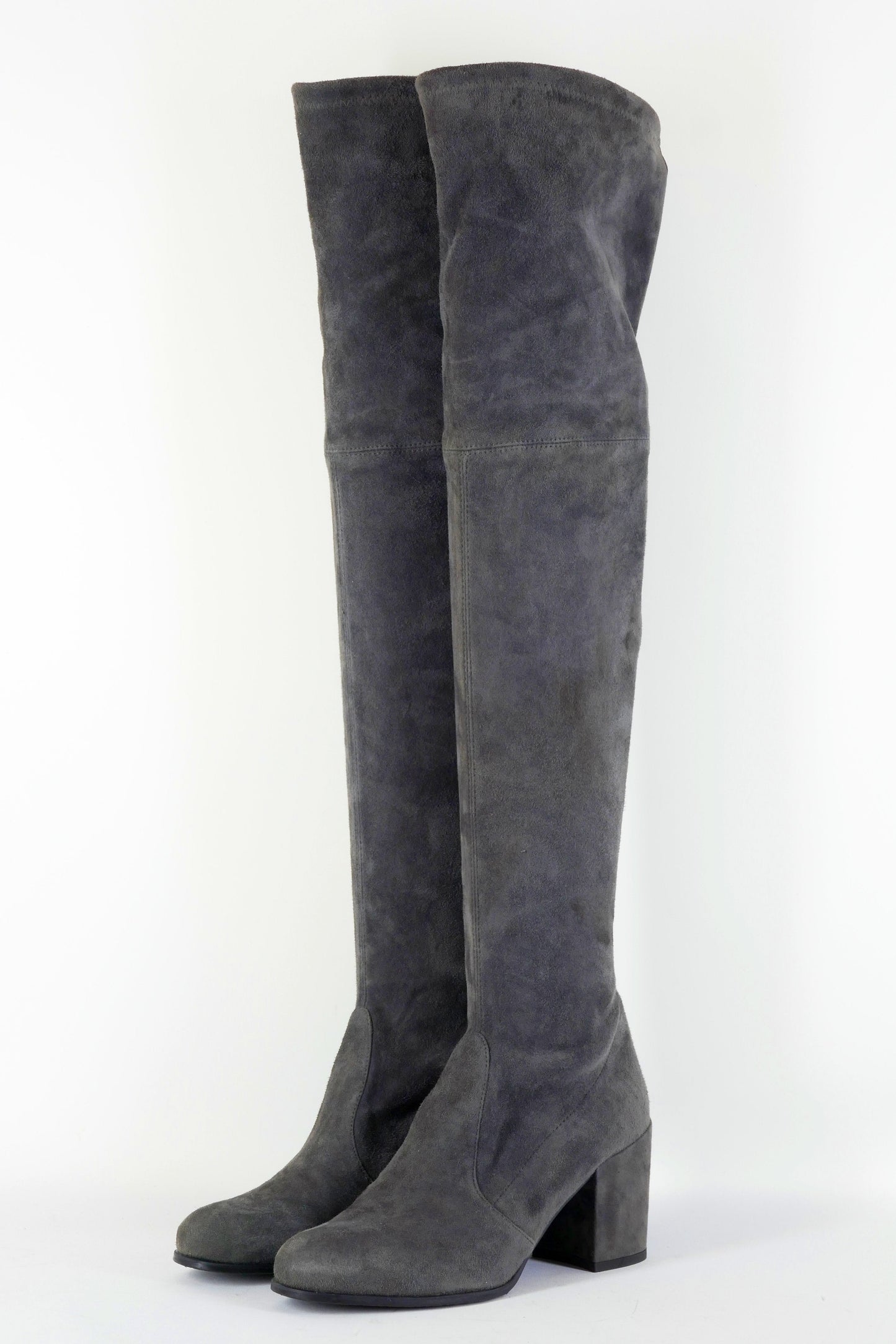 BUUTS Stuart Weitzmann Overknees Wildleder anthrazit 223021-2