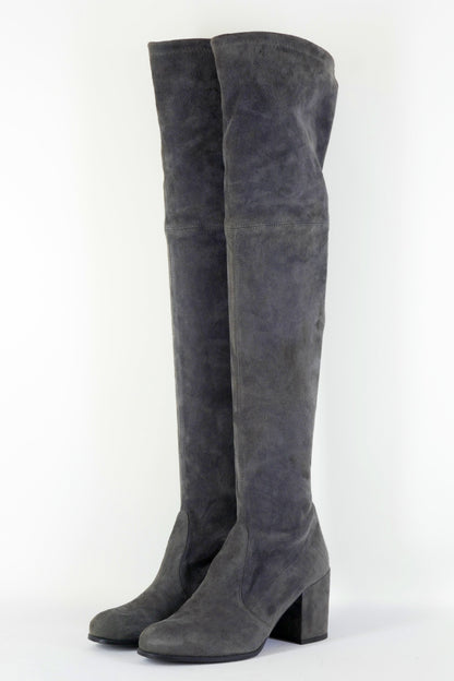 BUUTS Stuart Weitzmann Overknees Wildleder anthrazit 223021-2