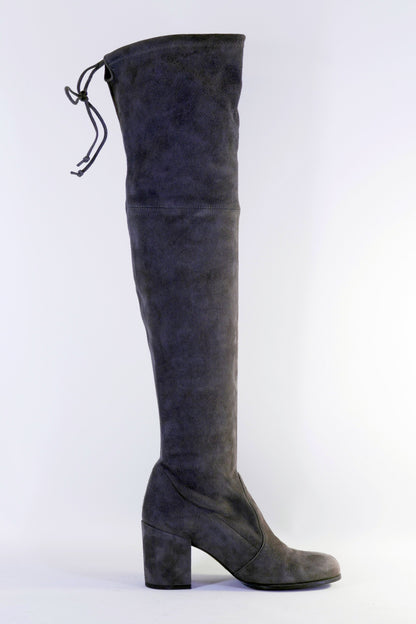 BUUTS Stuart Weitzmann Overknees Wildleder anthrazit 223021-3