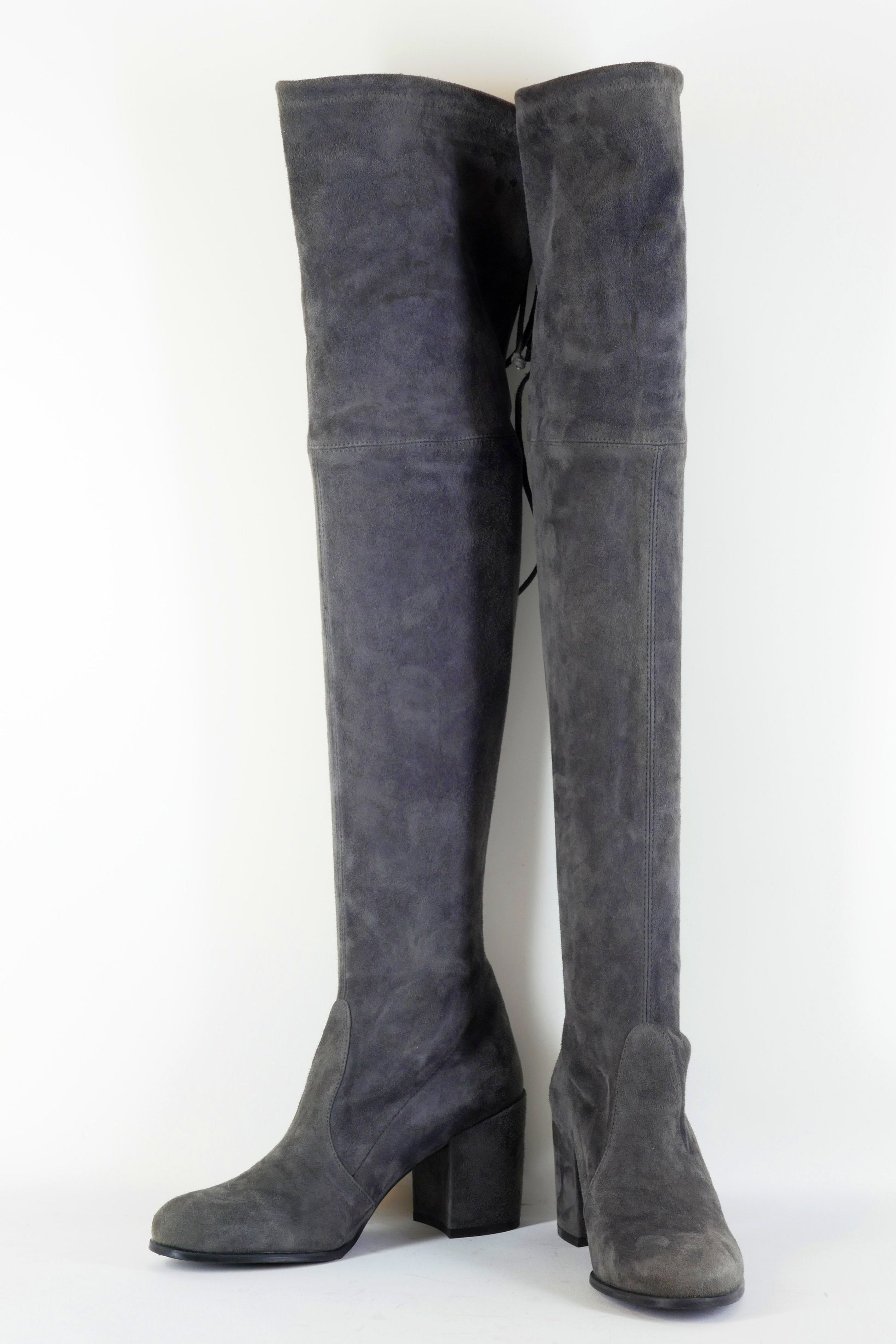 BUUTS Stuart Weitzmann Overknees Wildleder anthrazit 223021-4