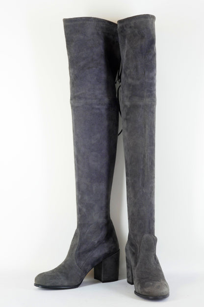 BUUTS Stuart Weitzmann Overknees Wildleder anthrazit 223021-4