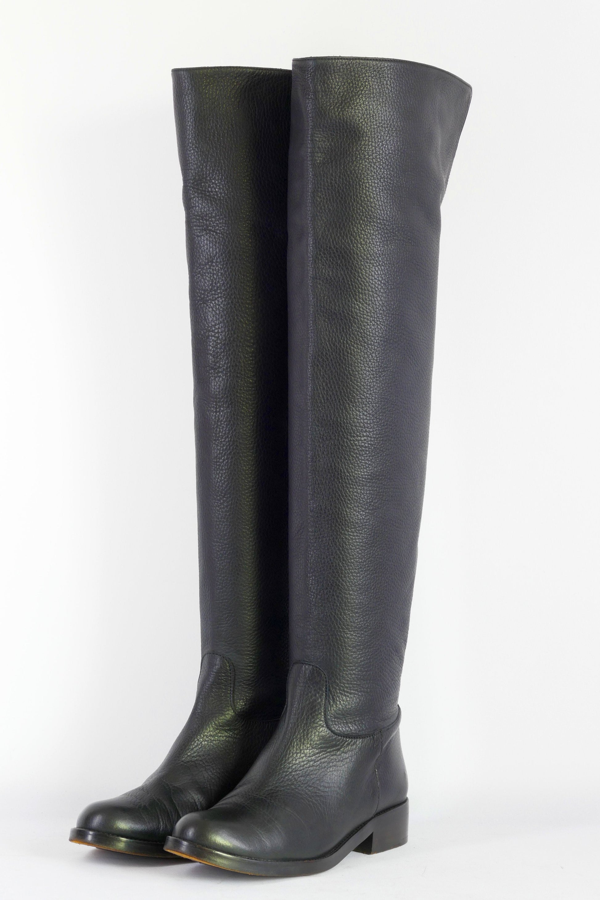 BUUTS Tommy Hilfiger Overknees Leder schwarz 223024-2