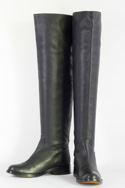 BUUTS Tommy Hilfiger Overknees Leder schwarz 223024-4