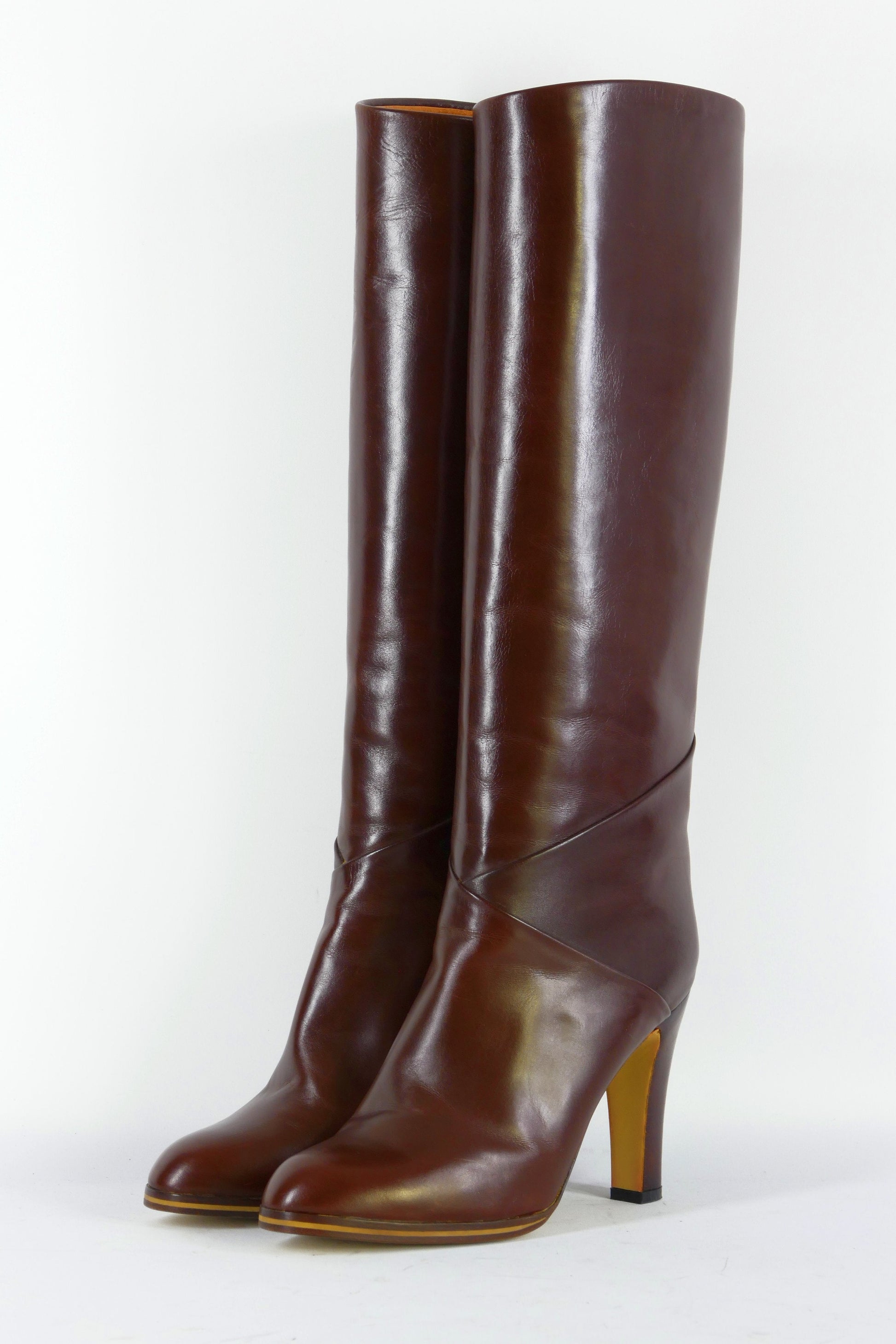 BUUTS Vintage Italia Vintage-Stiefel Leder kastanie 223025-2