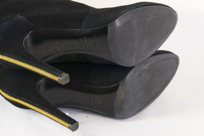 BUUTS Sergio Rossi Overknees Wildleder schwarz 223029-10