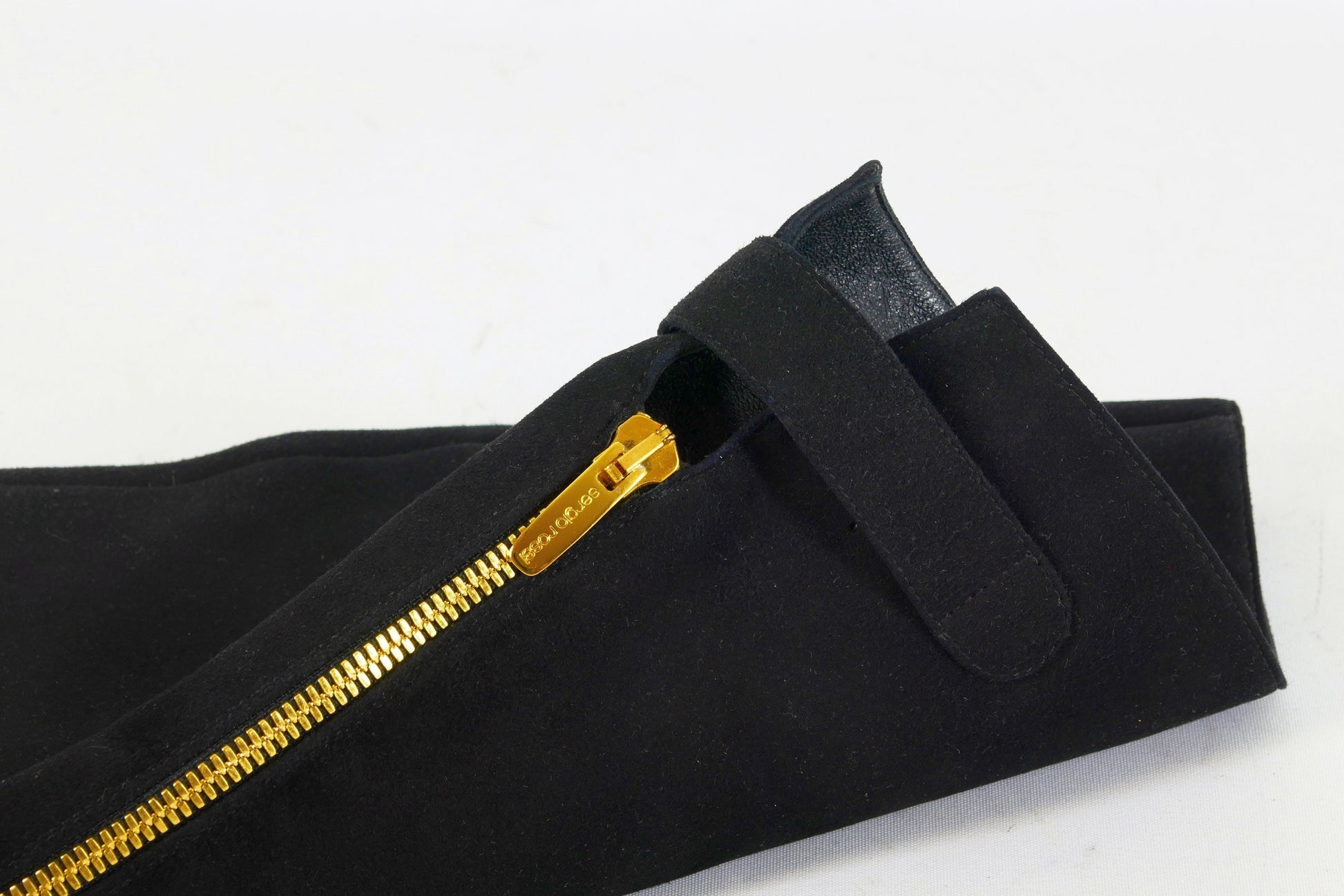 BUUTS Sergio Rossi Overknees Wildleder schwarz 223029-12