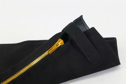 BUUTS Sergio Rossi Overknees Wildleder schwarz 223029-12