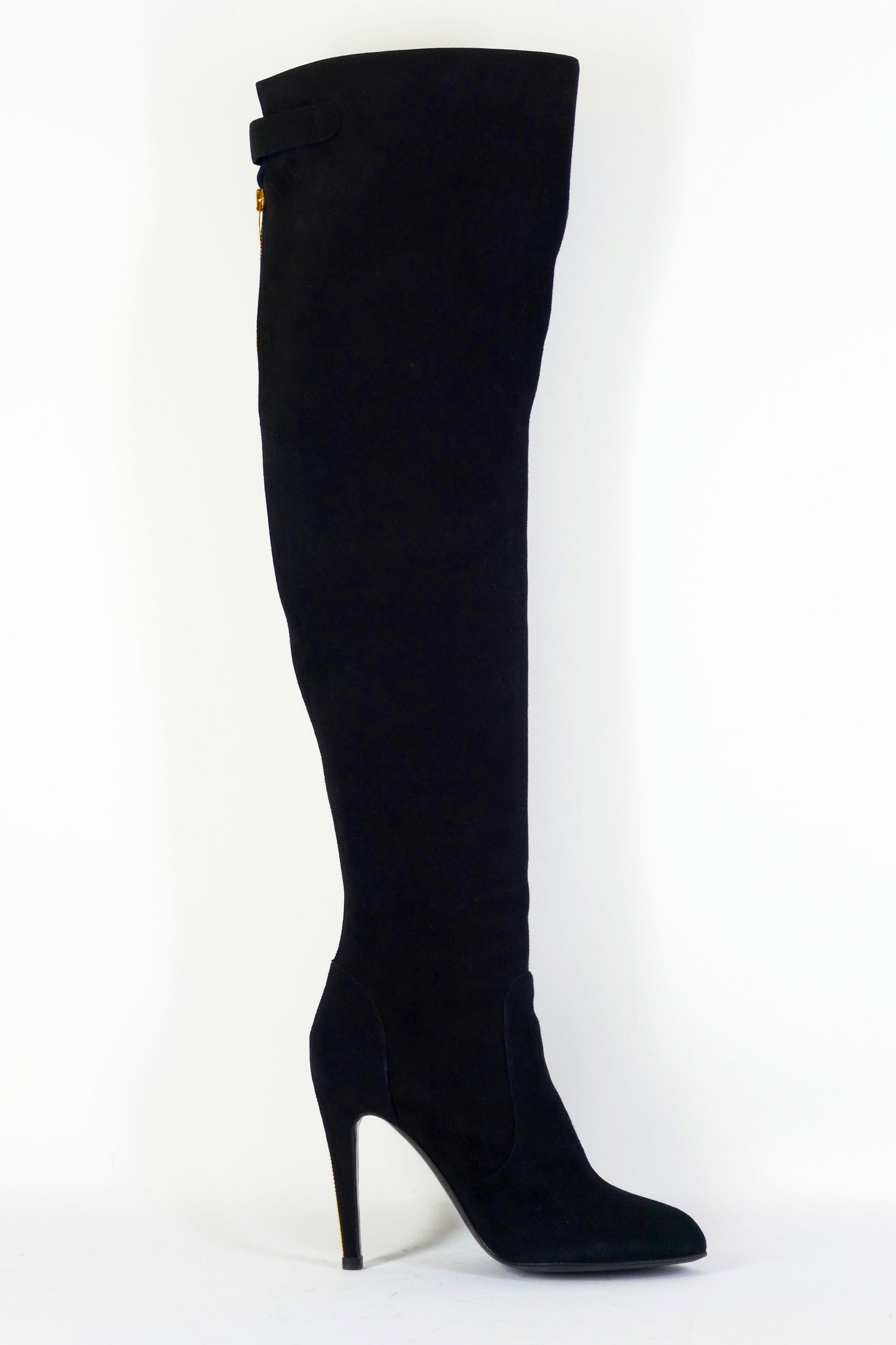 BUUTS Sergio Rossi Overknees Wildleder schwarz 223029-3