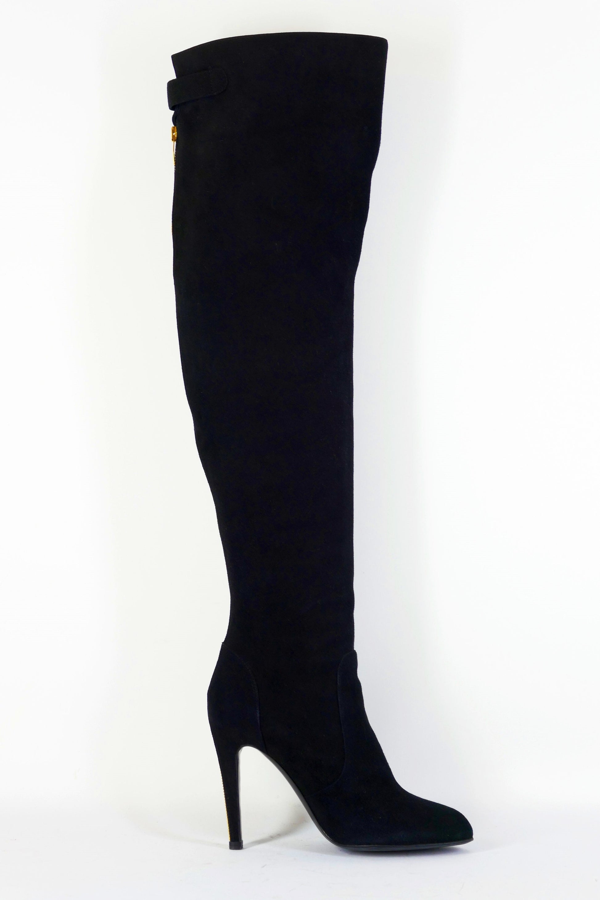 BUUTS Sergio Rossi Overknees Wildleder schwarz 223029-3