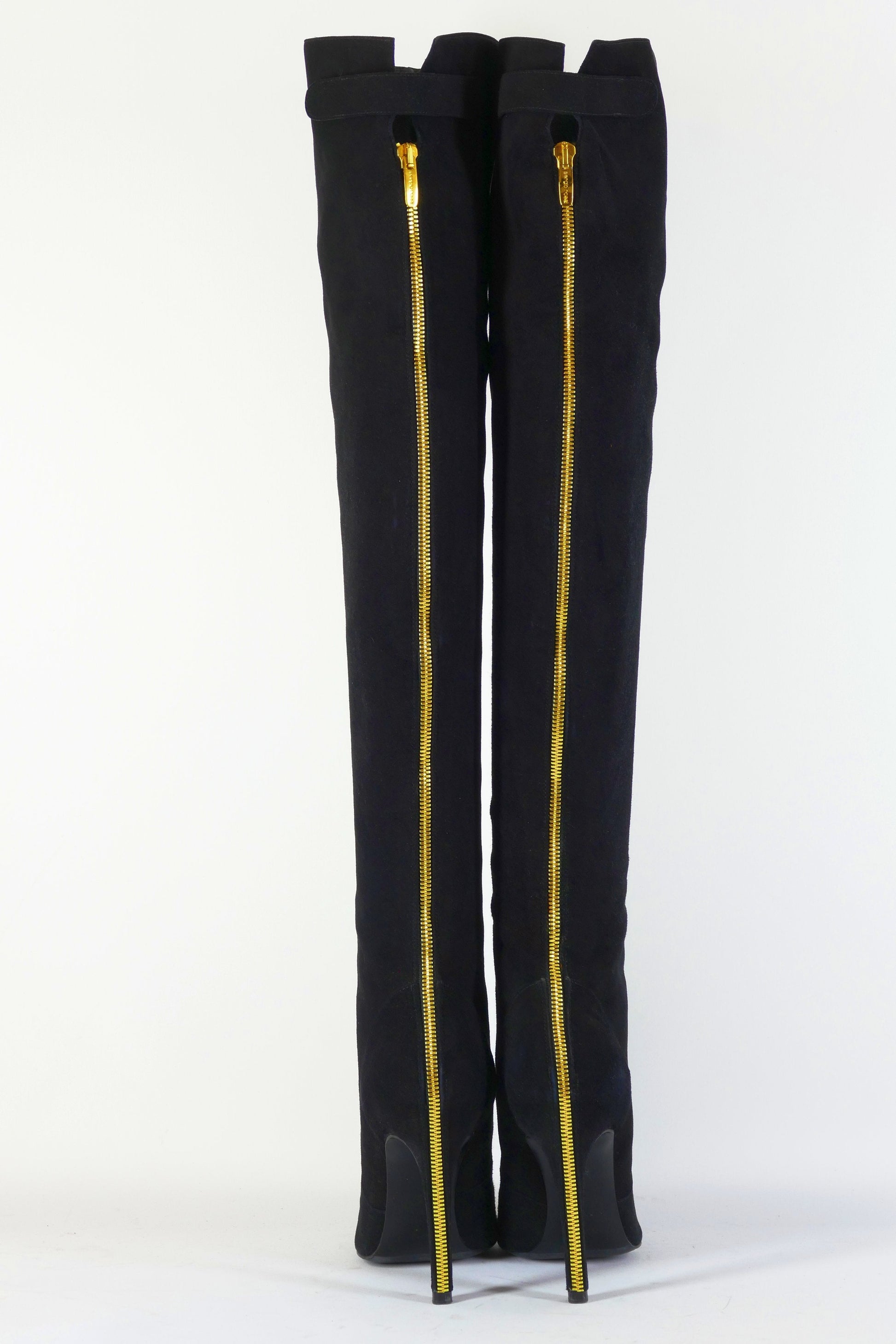 BUUTS Sergio Rossi Overknees Wildleder schwarz 223029-6