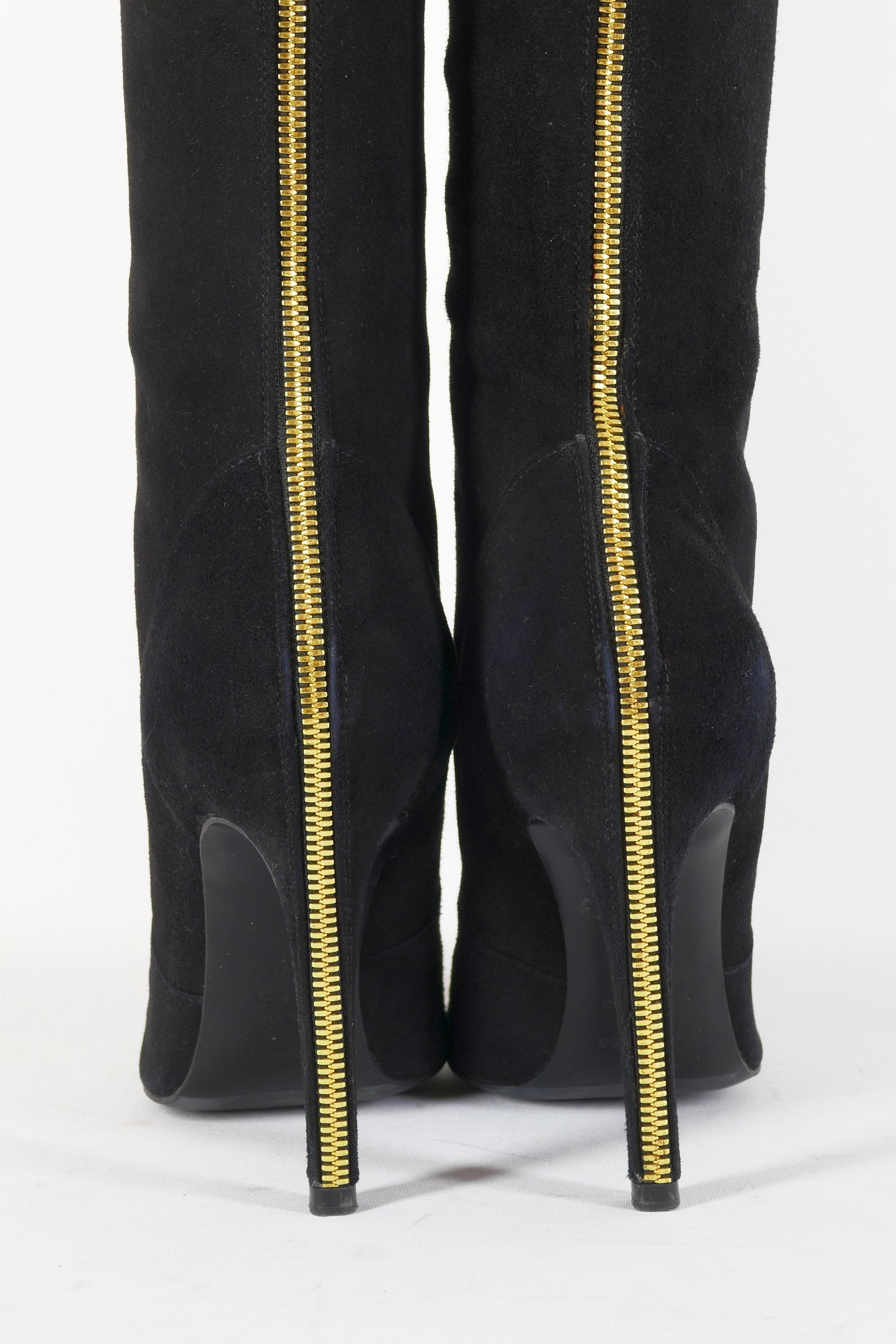 BUUTS Sergio Rossi Overknees Wildleder schwarz 223029-7