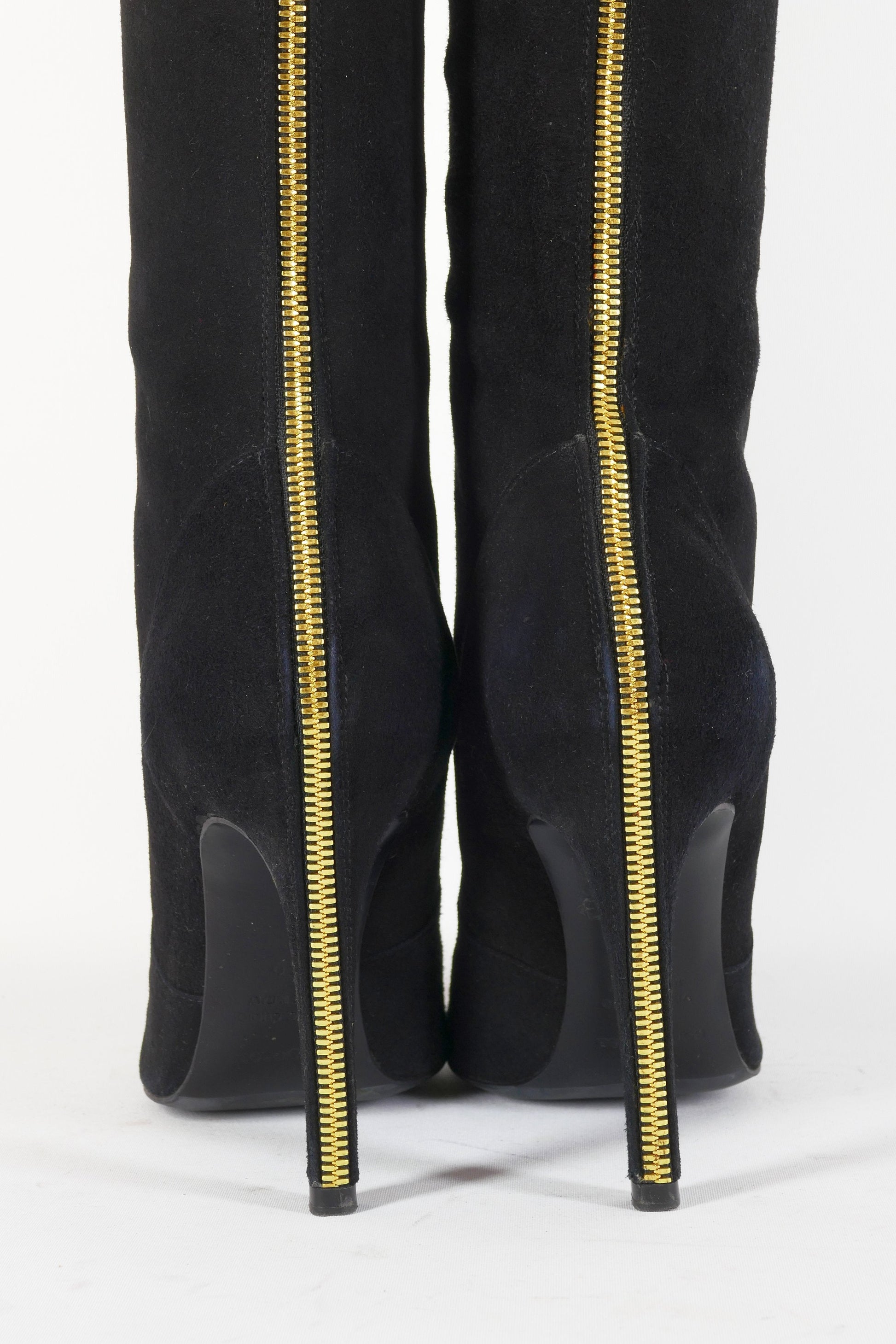 BUUTS Sergio Rossi Overknees Wildleder schwarz 223029-7