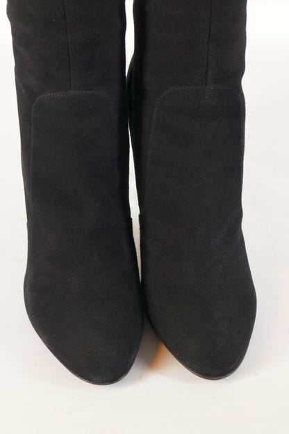 BUUTS Sergio Rossi Overknees Wildleder schwarz 223029-8